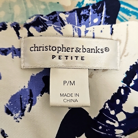 Petite Christopher & Banks Butterfly Print Jacket Blazer - Picture 5 of 7